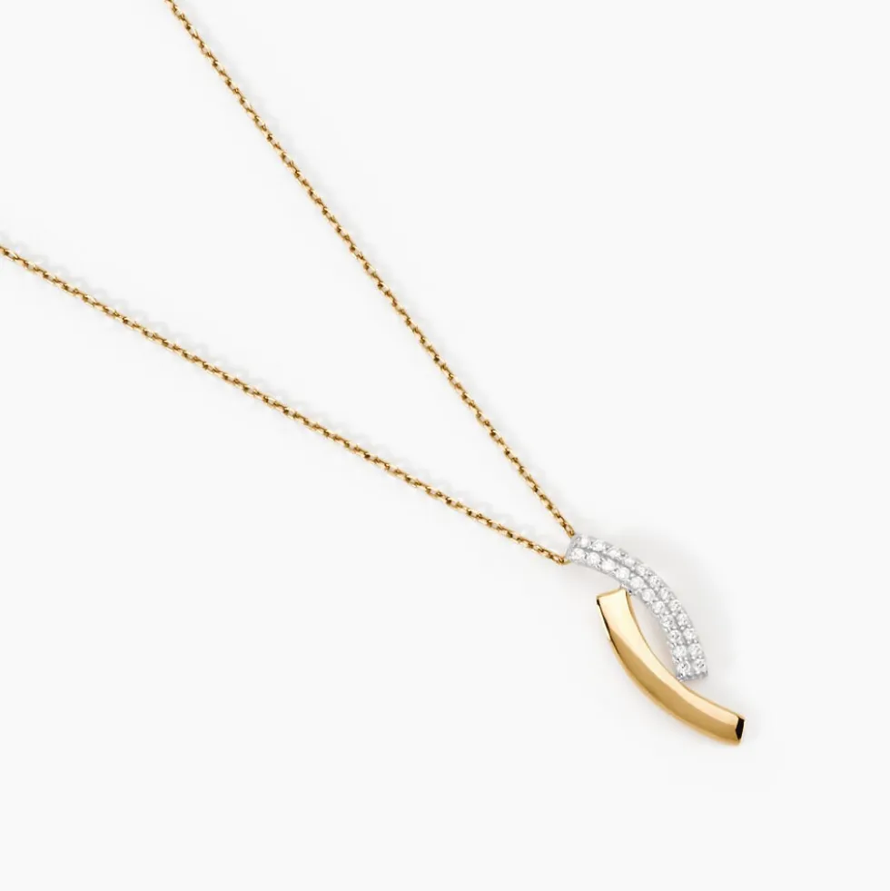 Collier Vero Or Jaune Oxyde De Zirconium
