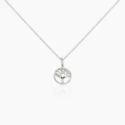 Collier Veva Argent Blanc Oxyde De Zirconium