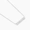 Collier Vinie Argent Blanc