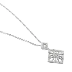 Collier Vita Argent Blanc Oxyde De Zirconium
