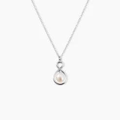 Collier Walae Argent Blanc Perle De Culture