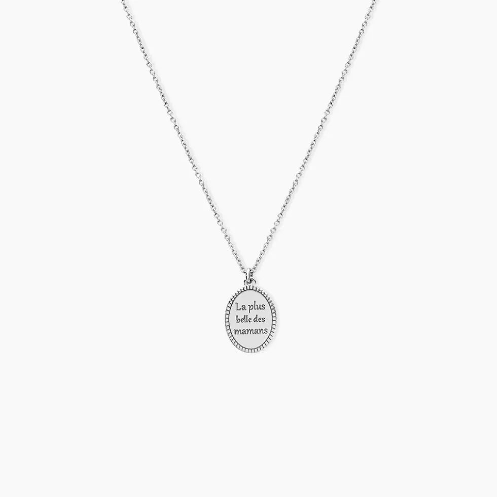Collier Yahya Argent Blanc