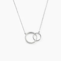 Collier Yalaz Argent Blanc Oxyde De Zirconium