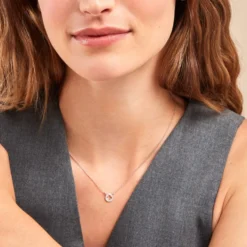 Collier Yamina Argent Blanc