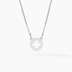 Collier Yamina Argent Blanc