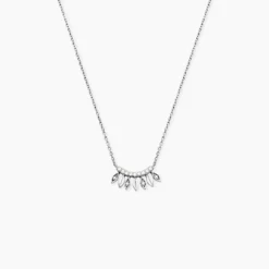 Collier Yannique Argent Blanc Oxyde De Zirconium