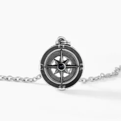 Collier Yoan Acier Blanc