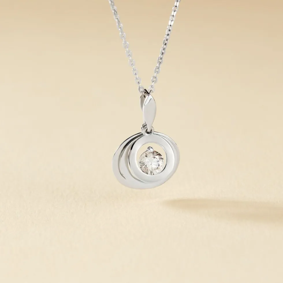 Collier Yoheved Argent Blanc Oxyde De Zirconium