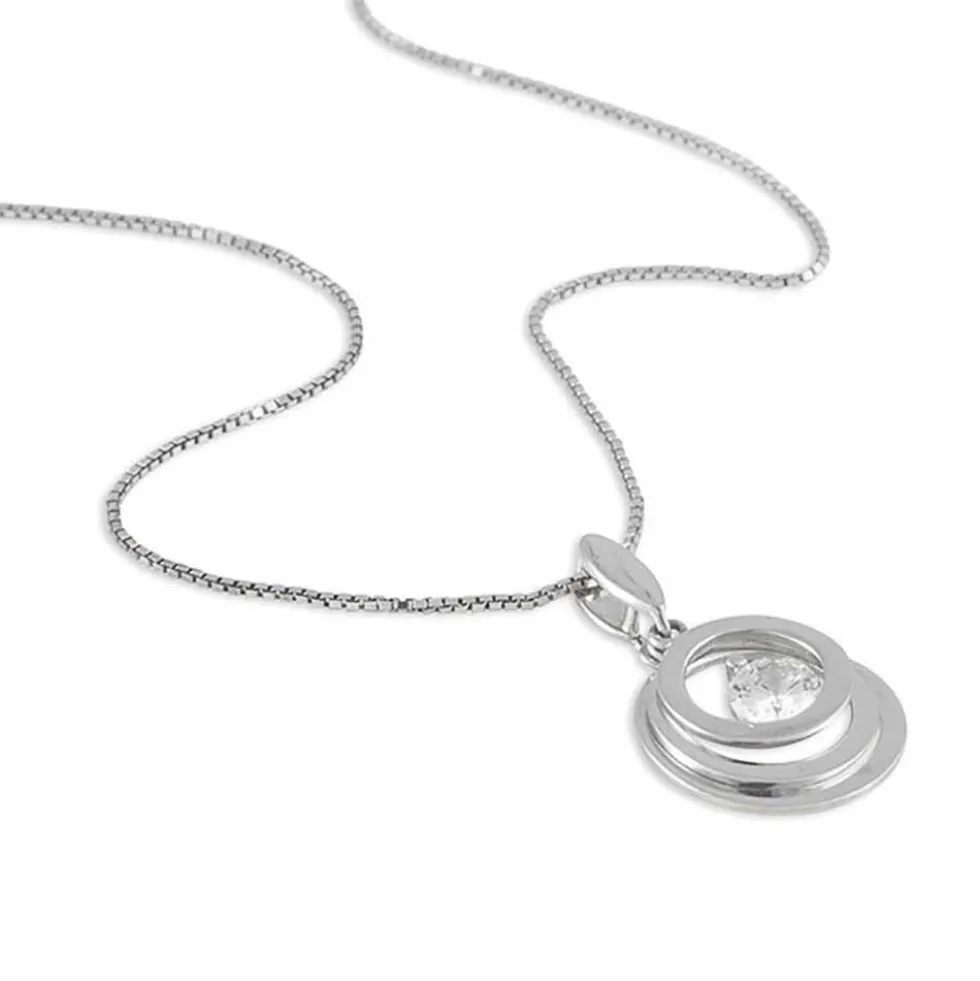 Collier Yoheved Argent Blanc Oxyde De Zirconium
