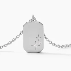 Collier Youna Argent Blanc Oxyde De Zirconium