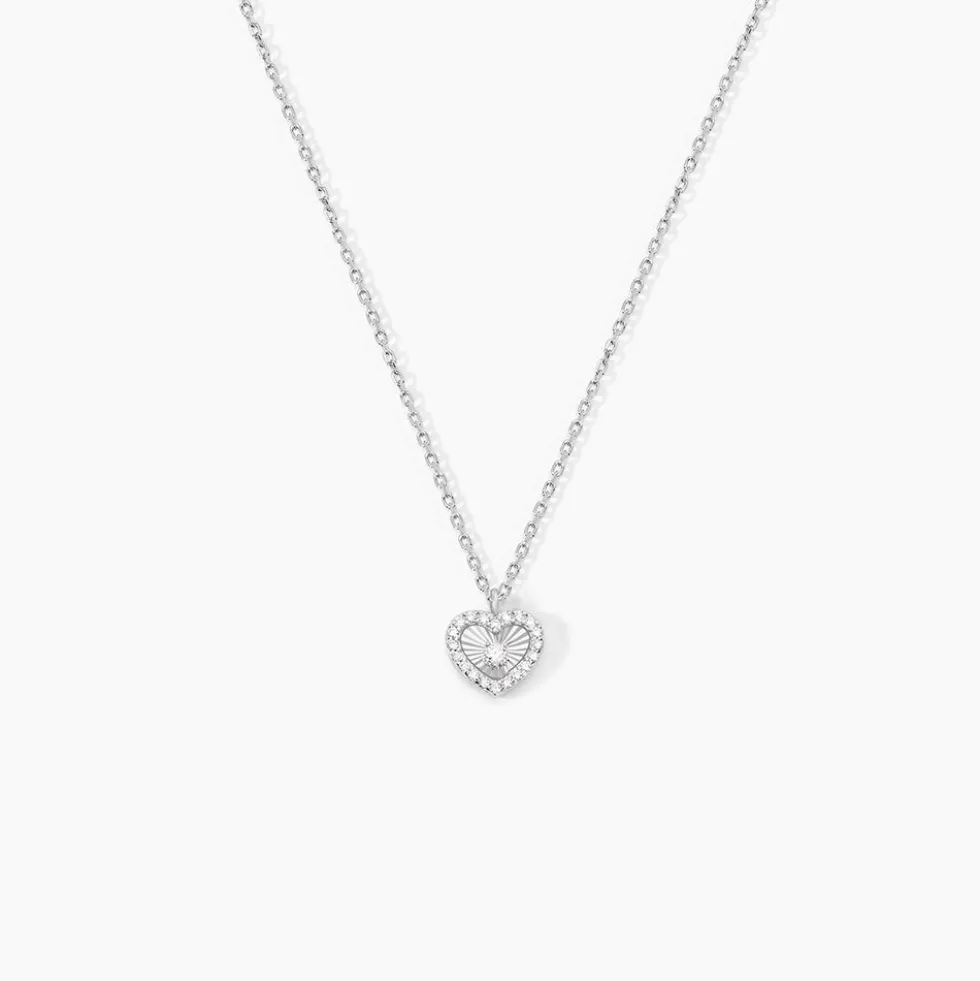 Collier Yvannah Argent Blanc Oxyde De Zirconium