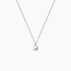 Collier Zac Argent Blanc