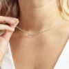 Collier Zelee Argent Blanc