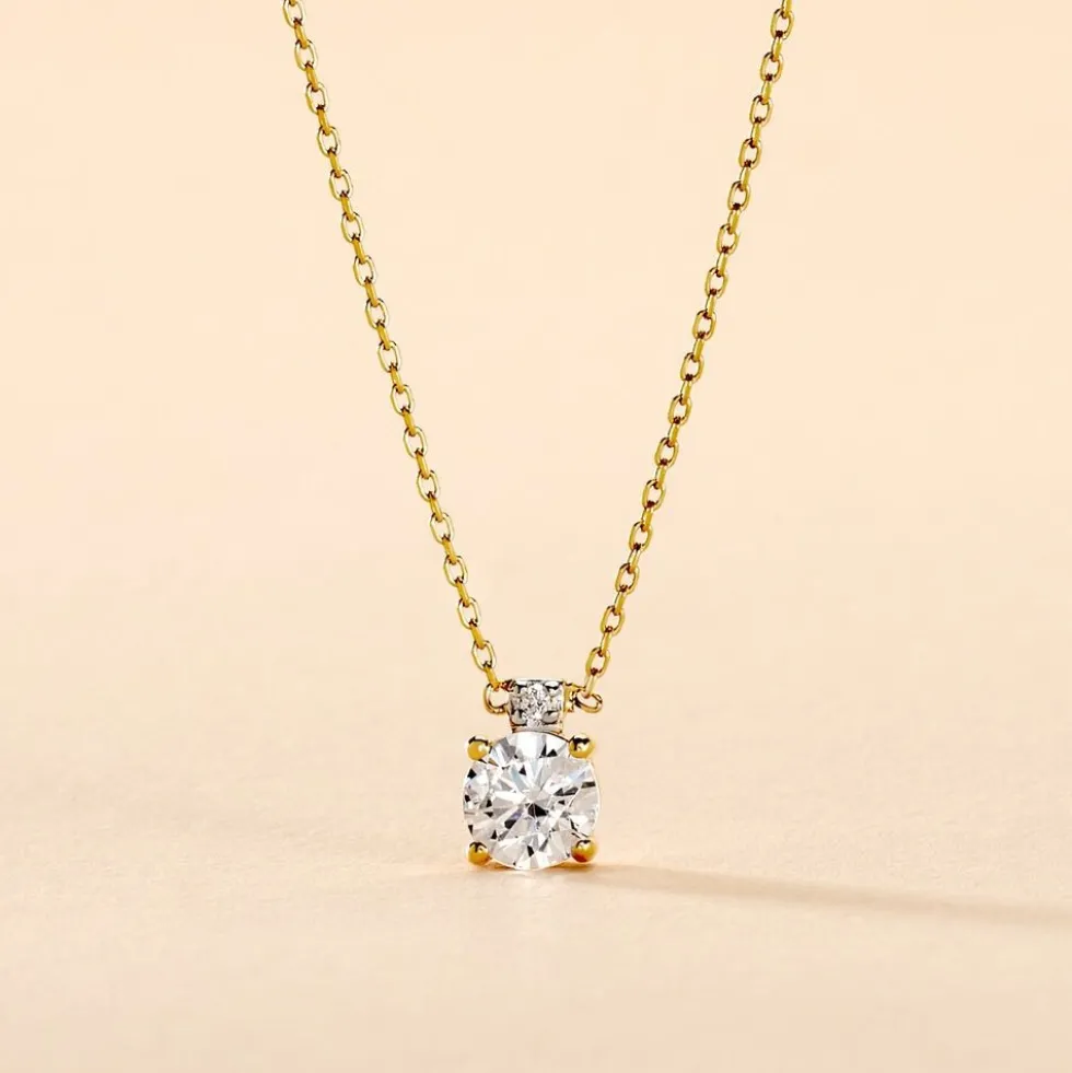 Collier Zilda Or Jaune Oxyde De Zirconium