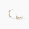 Creoles Louma Or Jaune Argent Blanc