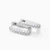 Creoles Rio Argent Blanc Oxyde De Zirconium