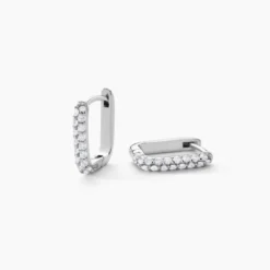 Creoles Rio Argent Blanc Oxyde De Zirconium