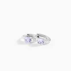 Creoles Rio Argent Blanc Oxyde De Zirconium