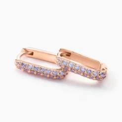 Creoles Rio Argent Rose Oxyde De Zirconium