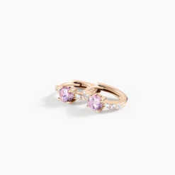 Creoles Rio Argent Rose Oxyde De Zirconium