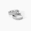 Créoles Alexa Argent Blanc Oxyde De Zirconium