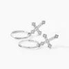 Créoles Angel Argent Blanc Oxyde De Zirconium