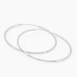 Créoles Argent Blanc Agathe