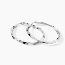 Créoles Argent Blanc Ires