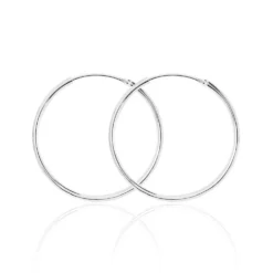 Créoles Argent Blanc Najiha