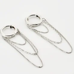 Créoles Argent Blanc Olavi