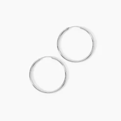 Créoles Argent Blanc Olympia