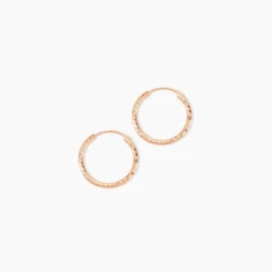 Créoles Argent Rose Agathe