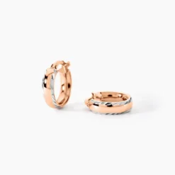 Créoles Argent Rose Ava