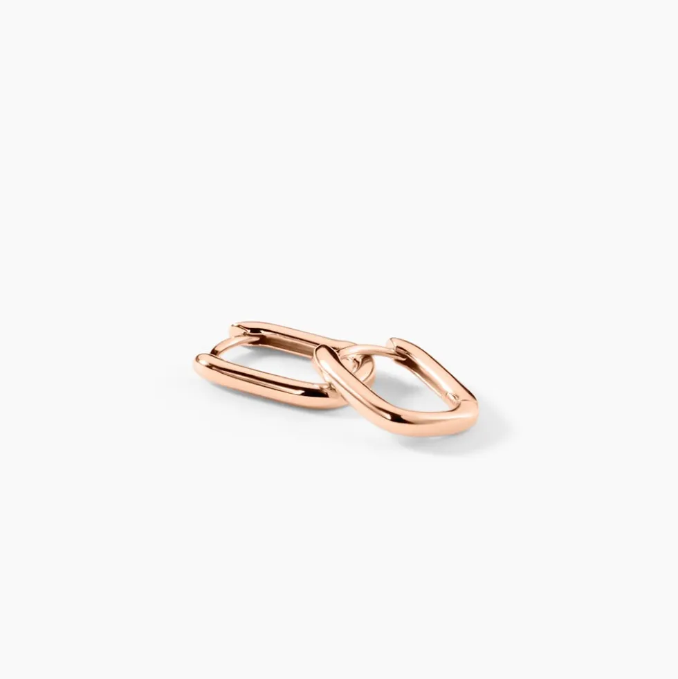 Créoles Carlyn Argent Rose