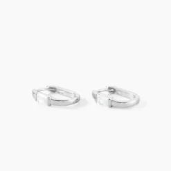 Créoles Celyn Argent Rhodié Oxyde De Zirconium