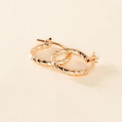 Créoles Djulia Argent Rose