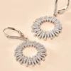 Créoles Doretta Argent Blanc Oxyde De Zirconium