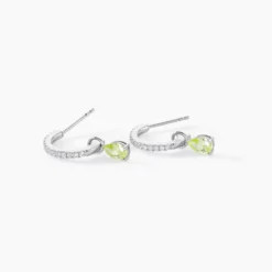 Créoles Evasion Argent Blanc Oxyde De Zirconium