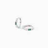Créoles Felisa Argent Blanc Oxyde De Zirconium