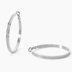 Créoles Guess Color My Day Acier Blanc Oxyde De Zirconium