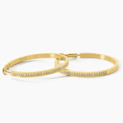 Créoles Guess Color My Day Acier Jaune Oxyde De Zirconium