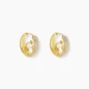 Créoles Guess Crazy Earrings Acier Jaune Oxyde De Zirconium