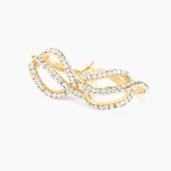Créoles Hewie Or Jaune Strass
