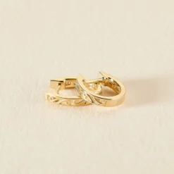 Créoles Or Jaune Aaren Diamants