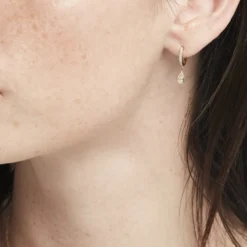 Créoles Or Jaune Arielle Oxyde De Zirconium