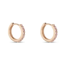Créoles Rio Argent Rose Oxyde De Zirconium