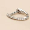 Créole Unitaire Aryanna Or Blanc Diamant