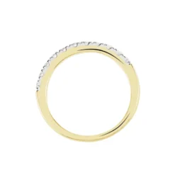 Demi Alliance Pristina Ld Or Jaune Diamant Synthetique