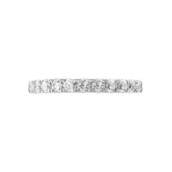 Demi Alliance Pristina Or Blanc Diamant Synthétique