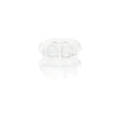 Fermoir Boucle D'oreille Silicone Or Blanc